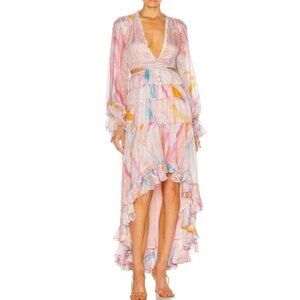 ROCOCO SAND Davina High Low Dress Pink Size XS NWT